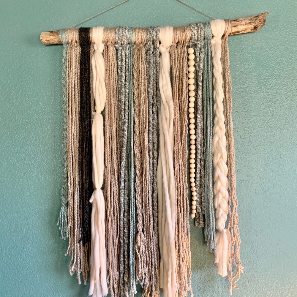 SOLD || Tapestry, Yarn Tapestry, Yarn Wall Hanging - Picture 2 of 5
